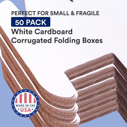 BOX USA Shipping Boxes Small 6"L x 4"W x 3"H, 50-Pack | Corrugated Cardboard Box for Packing, Moving and Storage