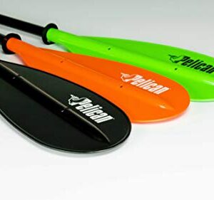 Pelican - 2-Piece Heavy-Duty Aluminum Kayak Paddle - Extra Tough & Lightweight - for Kayaks or Inflatable (Black, 89 in)