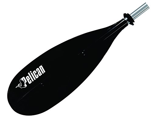 Pelican - 2-Piece Heavy-Duty Aluminum Kayak Paddle - Extra Tough & Lightweight - for Kayaks or Inflatable (Black, 89 in)