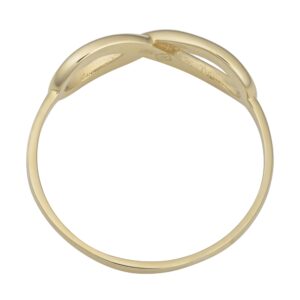 Kooljewelry 10k Yellow Gold Infinity Ring (size 9)