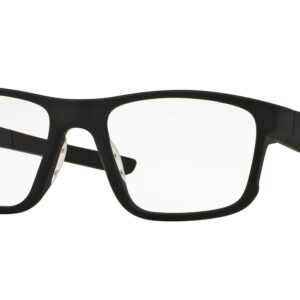 Oakley Men's Ox8078 Hyperlink Square Prescription Eyeglass Frames, Satin Black/Demo Lens, 54 mm