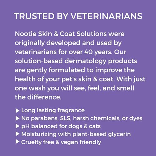 Nootie - Pet Shampoo for Sensitive Skin - Revitalizes Dry Skin & Coat - Natural Ingredients - Soap, Paraben & Sulfate Free - Cleans & Conditions