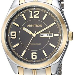 Armitron Men's 20/4591BKTT Day/Date Function Two-Tone Expansion Band Watch