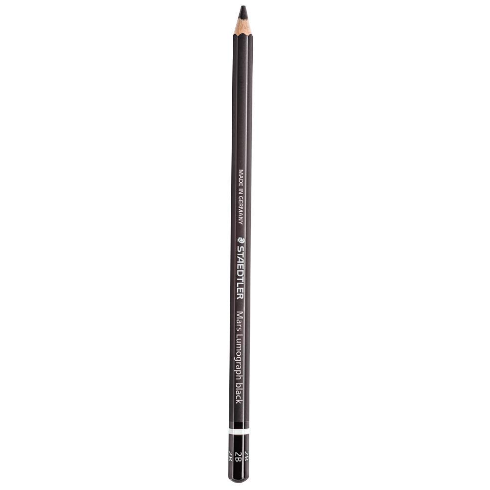 Staedtler Mars Lumograph 2B Pencil Black 100B, Grade: 2B