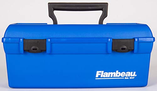 Flambeau Outdoors 6009TD Lil' Brute Fishing Tackle and Gear Box with Lift-Out Tray, Blue