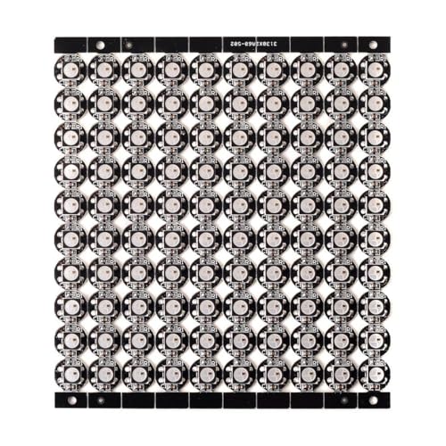 BTF-LIGHTING WS2812B 100PCS 5050SMD Individually Addressable Smart RGB LED Pixel for Arduino 5V DC Single 1-led LED Module Pixels Color Light little rgb LEDs Lampon Black Heat Sink PCB Board Only DC5V