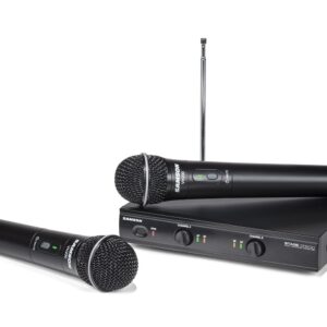 Samson Stage 200 Dual-Channel Handheld VHF Wireless System with Two Q6 Dynamic Microphones (Group A)