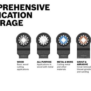 BOSCH OSL312 1-Piece 3-1/2 In. Starlock Oscillating Multi Tool Wood High-Carbon Steel Segmented Saw Blade for General-Purpose Application in Wood