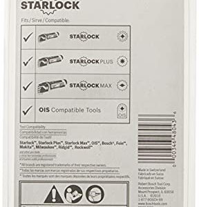 BOSCH OSL300CR 1-Piece 3 In. Starlock Oscillating Multi Tool Grout & Abrasive Carbide Grit Delta Rasp for Applications in Thinset Removal