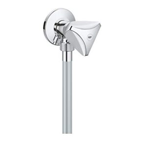 Grohe Tempesta F Trigger Spray 30 Wall Holder Set with Shut-Off Valve 1 Type of Jet, Pack of 1 26357000, Chrome