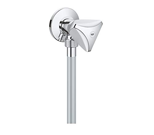 Grohe Tempesta F Trigger Spray 30 Wall Holder Set with Shut-Off Valve 1 Type of Jet, Pack of 1 26357000, Chrome