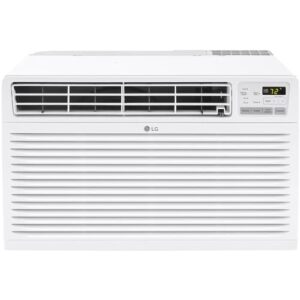 LG 10,000 BTU Through the Wall Air Conditioner, 115V, Cools up to 440 Sq. Ft. for Bedroom, Living Room, Apartment, with Remote, 3 Cool & Fan Speeds, Wall AC Unit, White