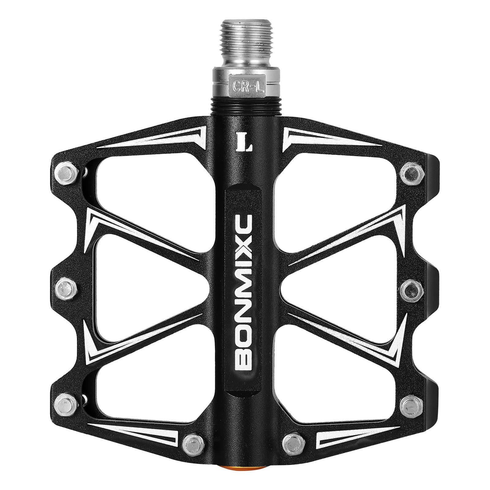 BONMIXC Mountain Bike Pedals Flat Road Bike Pedals Sealed Bearing Lightweight Bicycle Pedals 9/16-in Thread (Black)