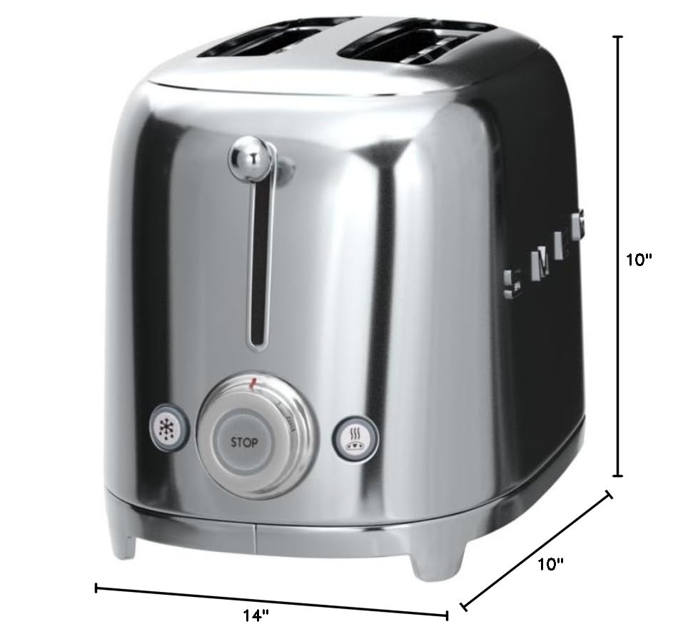 Smeg 2-slice toaster (Stainless Steel)