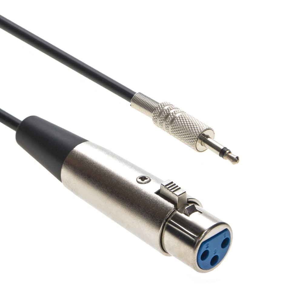 InstallerParts 6Ft XLR Female to 3.5mmm Mono Male Cable -Can Be Used with Microphone Cables, Audio Interfaces, PA Applications and More!