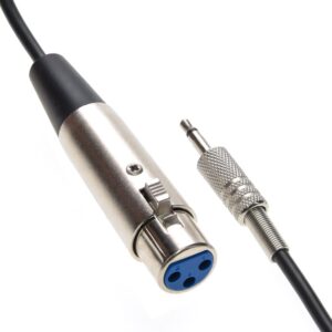 InstallerParts 6Ft XLR Female to 3.5mmm Mono Male Cable -Can Be Used with Microphone Cables, Audio Interfaces, PA Applications and More!