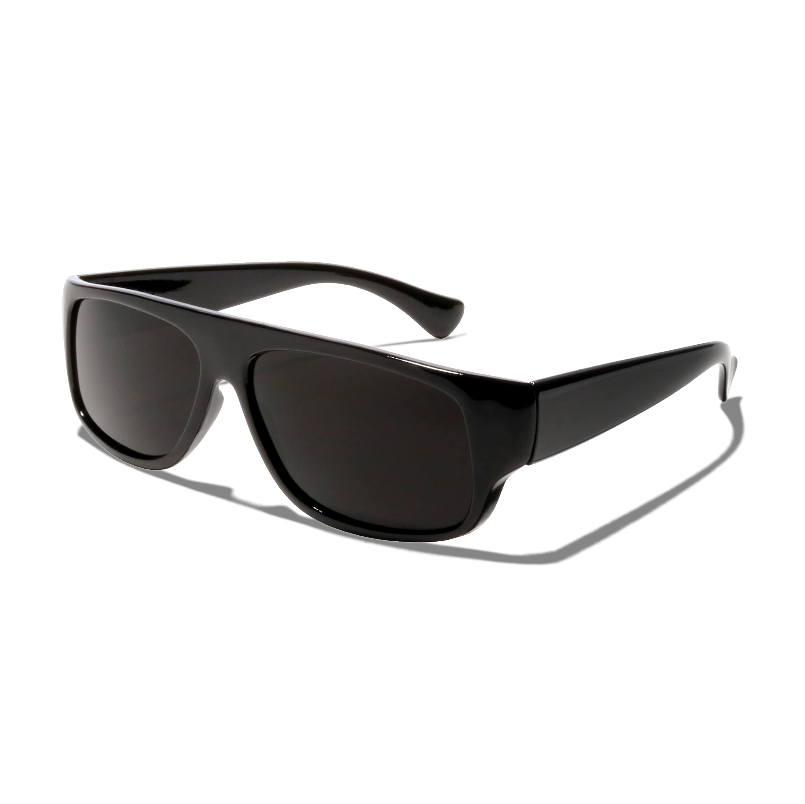 ShadyVEU Basik Eyewear - Super Original Old School Eazy E Gangster Dark Lens Sunglasses, Black