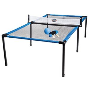 franklin sports spyder pong tennis - table tennis, volleyball + 4-square outdoor game - indoor + outdoor game for kids - includes net, table, paddles + ball - perfect for beach, backyard + living room