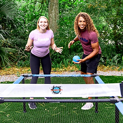 Franklin Sports Spyder Pong Tennis - Table Tennis, Volleyball + 4-Square Outdoor Game - Indoor + Outdoor Game for Kids - Includes Net, Table, Paddles + Ball - Perfect for Beach, Backyard + Living Room