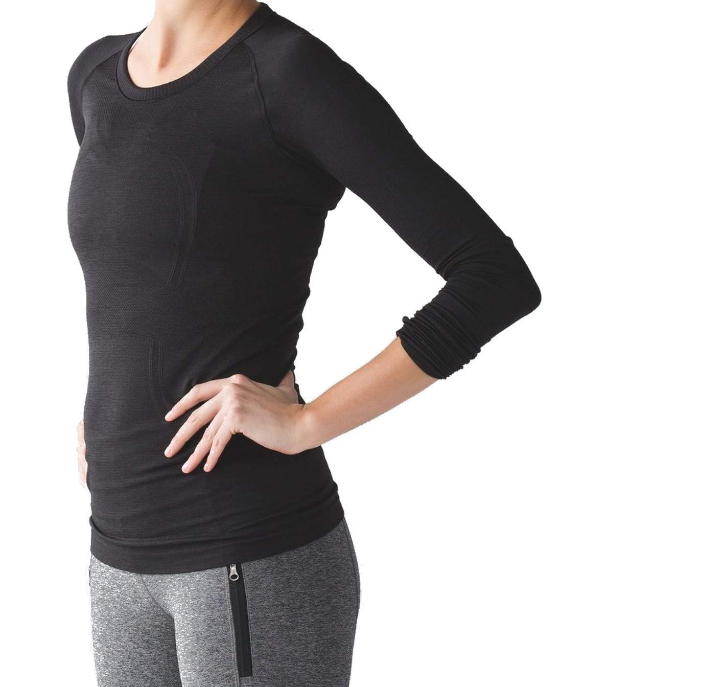 lululemon Swiftly Tech Long Sleeve Crew (Black, 8)