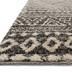 Loloi Emory Graphite/Ivory 2'-5" x 7'-7" Runner Rug