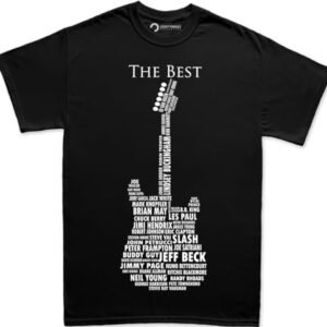 Guitar Legends Guitar Shirt - Guitar T Shirts for Men - Guitar Gifts for Men - Guitar Shirts for Men - Rock Band Concert Tshirts - Gifts for Guitar Players - Guitar Tshirts for Men Black