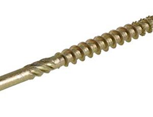 Power Pro 967771 Wood Screws, #10 x 3-1/2, Premium Star Drive Indoor Cabinet Screws, Gold Yellow Zinc, 1/4 Keg, 1000 pcs