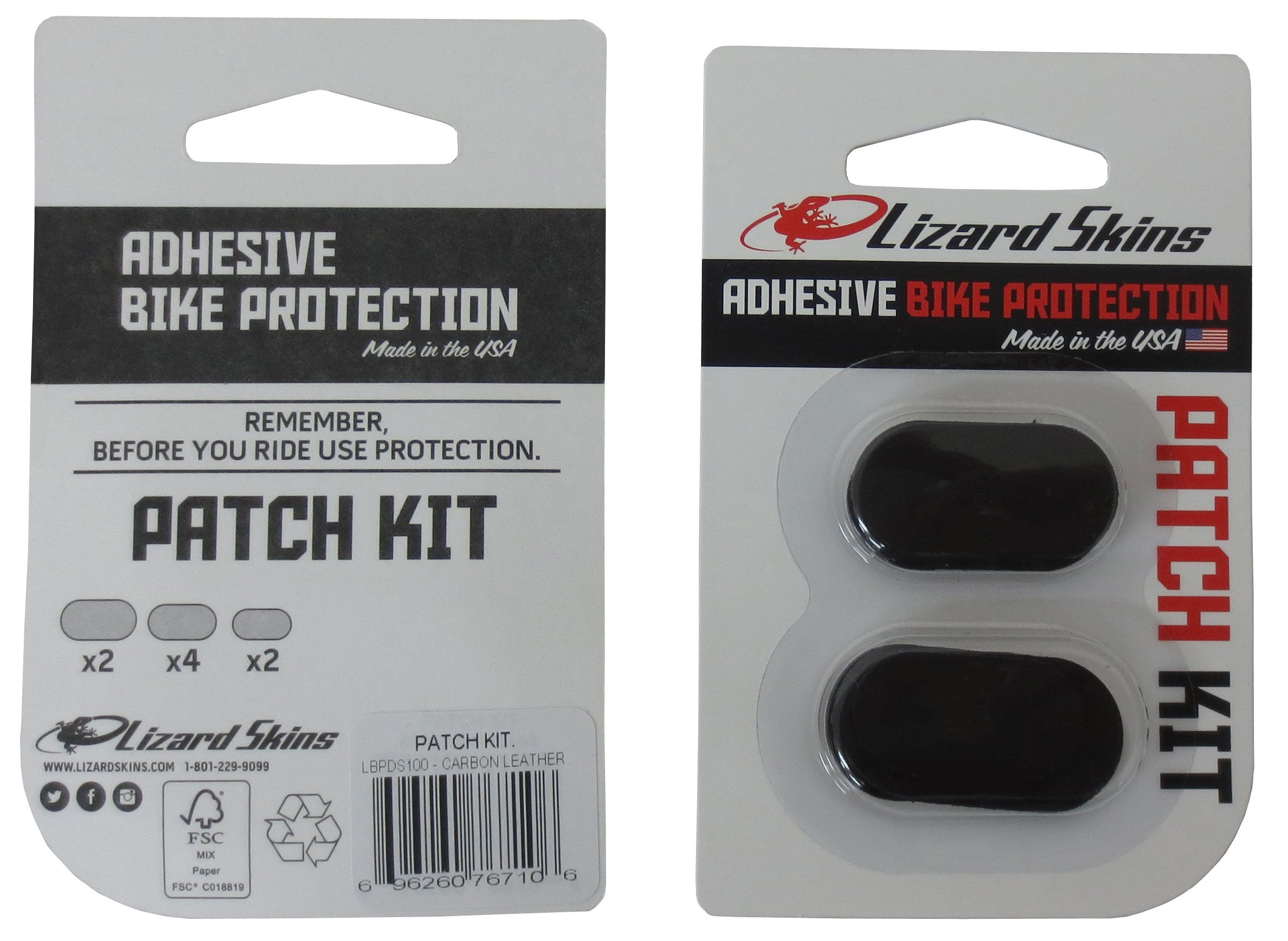 Lizard Skins Unisex's Patch Kit Bike Protectors, Carbon, One Size