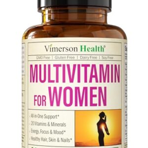 Multivitamin for Women - Womens Multivitamin & Multimineral Supplement for Energy, Mood, Hair, Skin & Nails - Womens Daily Multivitamins A, B, C, D, E, Zinc, Calcium & More. Women's Vitamins Capsules