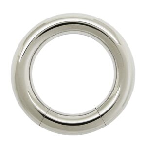 ace surgical steel body piercing segment hoop rings (6.0mm x 22mm)