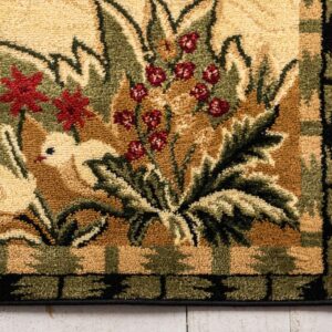 Unique Loom Barnyard Collection Area Rug - Farm (3' 3" x 5' 3" Rectangle, Cream/ Black)