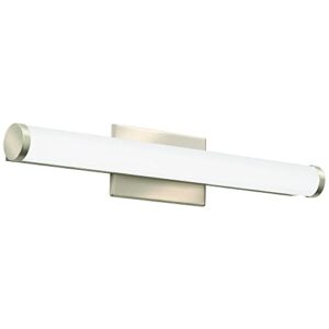 lithonia lighting fmvccl 24in mvolt 30k 90cri bn m6 2 ft. brushed nickel contemporary cylinder vanity led 3000k fixture