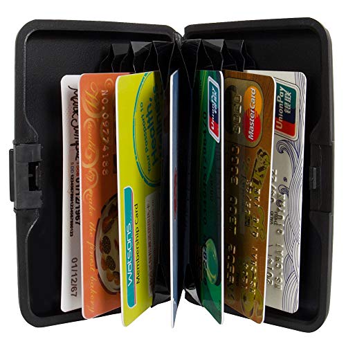 Columbia Men's Metal Hard Case RFID Credit Card Holder Wallet