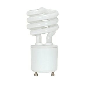 (2-Pack) Satco S8205 18-Watt 2700K GU24 Base Mini Spiral Compact Fluorescent Lamp,Warm White, 75W Equal