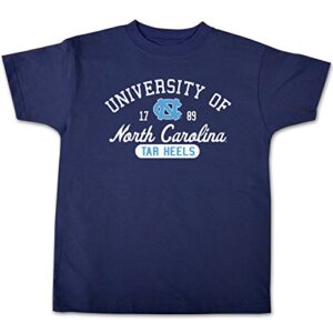 ncaa north carolina tar heels toddler short sleeve tee, 4 toddler, navy