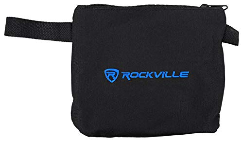 Rockville RSC5B Universal Black DJ Scrim Cloth Cover For X Stand+Carry Bag