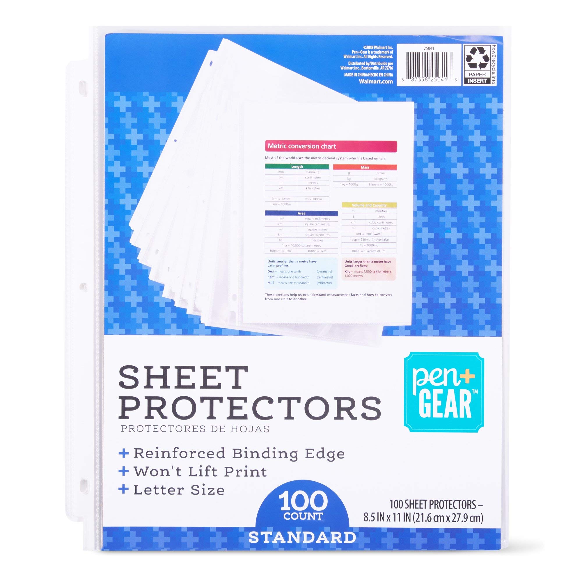 Pen Gear Sheet Protectors 100-Pack