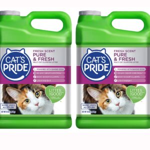 Cat's Pride Fresh Scent Pure & Fresh Multi-Cat Clumping Litter, 10-Pound Jug, Pack of 2