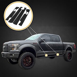 Red Hound Auto Custom Fit 2015-2020 Compatible with Ford F-150 SuperCrew Crew Cab 4pc Kit Door Entry Guards Scratch Cover Protector Paint Protection Sill Threshold Scuff Shield Set