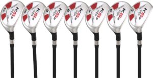 majek men's golf all hybrid complete full set, which includes: #5, 6, 7, 8, 9, pw +sw senior flex right handed new utility a flex club