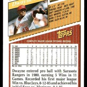 1993 Topps # 29 Dwayne Henry Cincinnati Reds (Baseball Card) NM/MT Reds