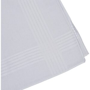 Wembley Men's 9 Piece Cotton Hankies, White, One Size