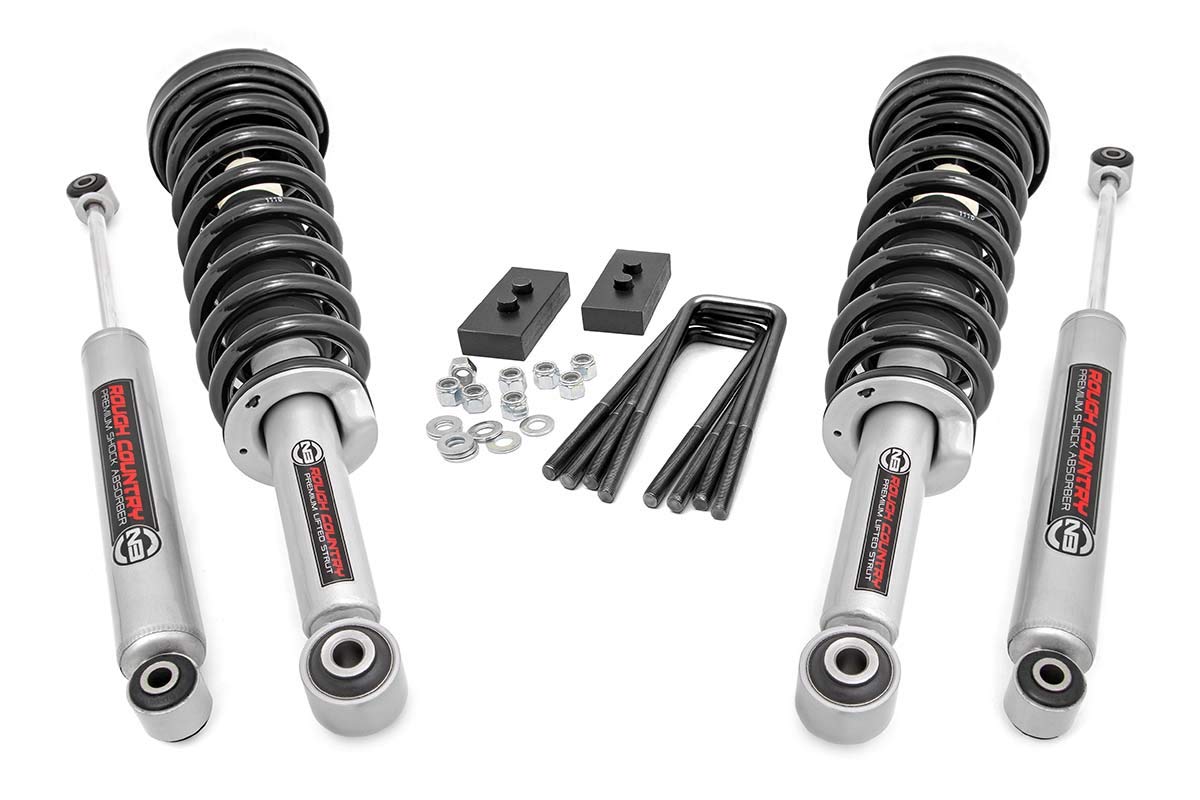 Rough Country 2" Leveling Lift Kit w/N3 Struts for 09-13 Ford F-150 4WD - 50004