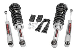 rough country 2" leveling kit w/n3 struts for 2014-2020 ford f-150 4wd - 50006