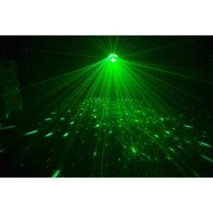 Chauvet DJ Swarm Wash FX 4-in-1 DJ Light with RGBAW Rotating Derby, RGB+UV Wash, Ring of White SMD Strobes and 1 Year Free Extended Warranty