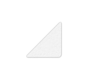 incom manufacturing: workplace marker 3" triangle, white (pack of 25)