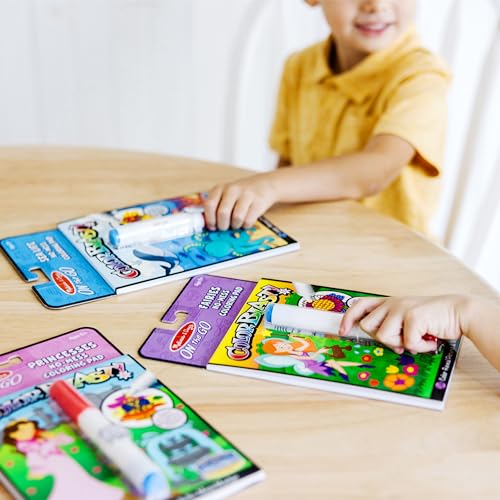 Melissa & Doug On the Go ColorBlast! Activity Books Set - Fairy, Princess, and Sea Life