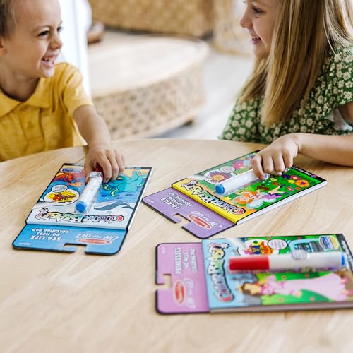 Melissa & Doug On the Go ColorBlast! Activity Books Set - Fairy, Princess, and Sea Life