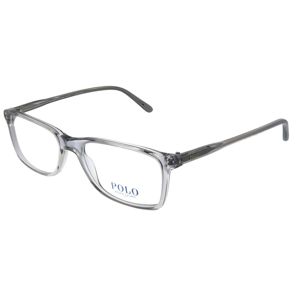 POLO RALPH LAUREN PH 2155 5413 Transparent Grey Plastic Rectangle Eyeglasses 54mm