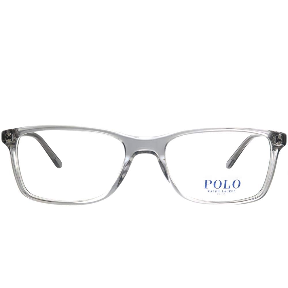 POLO RALPH LAUREN PH 2155 5413 Transparent Grey Plastic Rectangle Eyeglasses 54mm